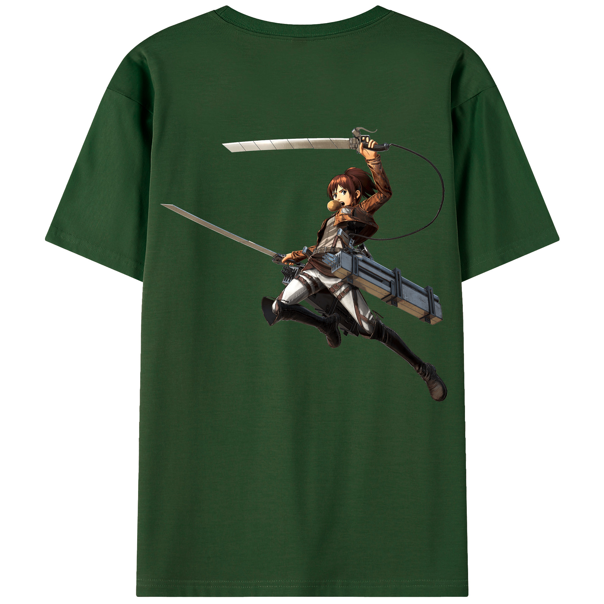 （画像用） 進撃の巨人 サシャ·ブラウス Attack on Titan Sasha Blaus 綿100％半袖Tシャツ（背面プリント）